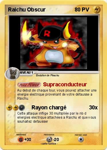 Pokemon Raichu Obscur