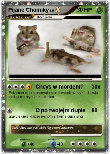 Pokemon Pijane Chomiky
