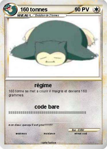 Pokemon 160 tonnes