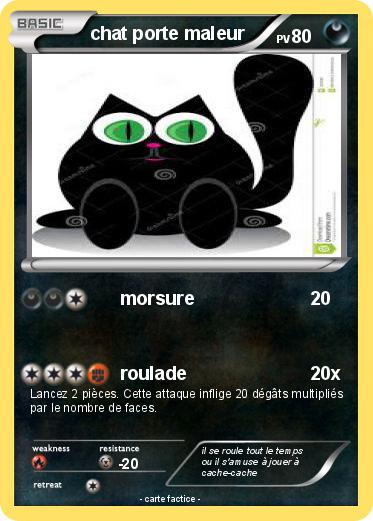Pokemon chat porte maleur