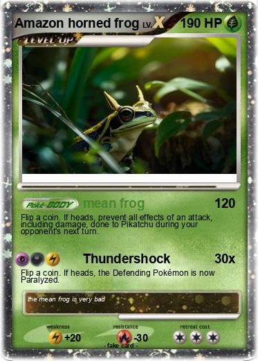 Pokemon Amazon horned frog