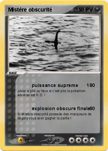 Pokemon Mistère obscurité            