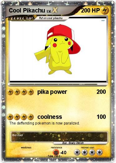 Pokemon Cool Pikachu