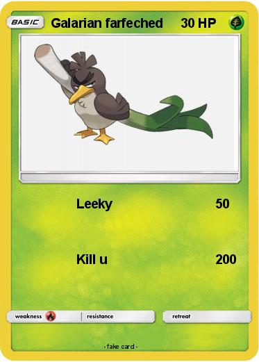 Pokemon Galarian farfeched