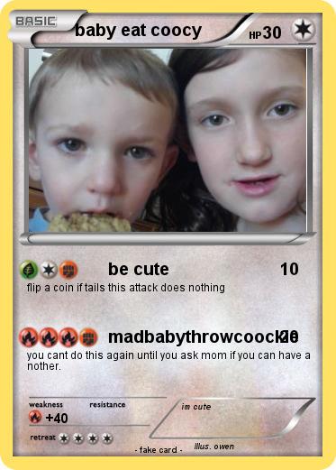 Pokemon baby eat coocy