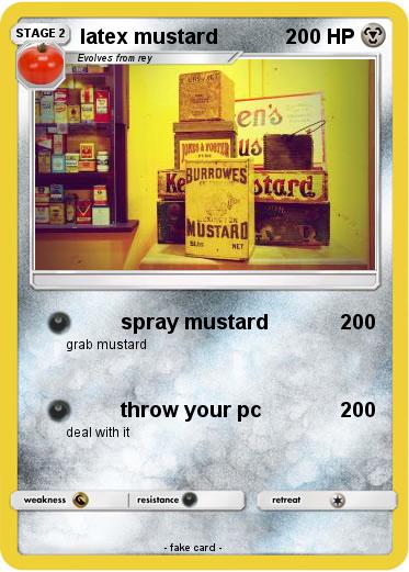 Pokemon latex mustard