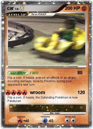 Pokemon car