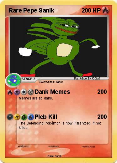 Pokemon Rare Pepe Sanik