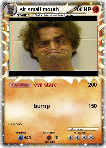 Pokemon sir small mouth