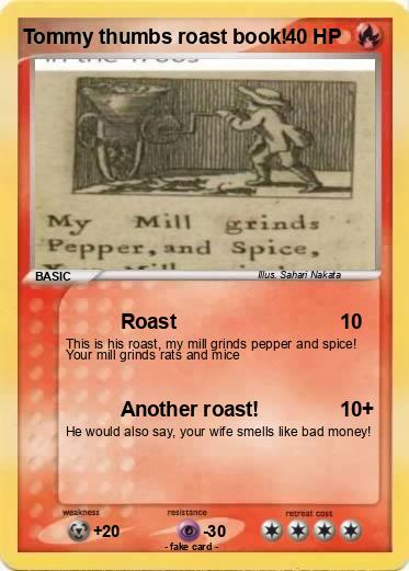 Pokemon Tommy thumbs roast book!