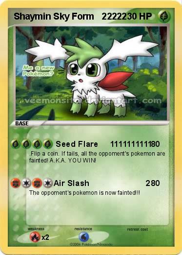 Pokemon Shaymin Sky Form   22222