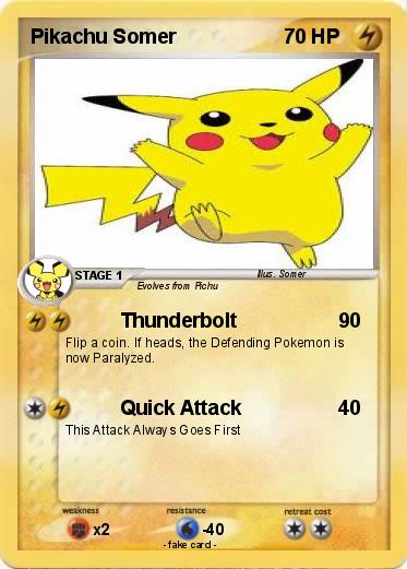 Pokemon Pikachu Somer