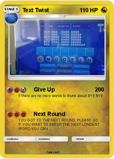 Pokemon Text Twist