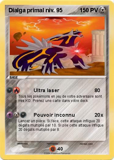 Pokemon Dialga primal niv. 95