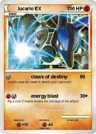 Pokemon lucario EX