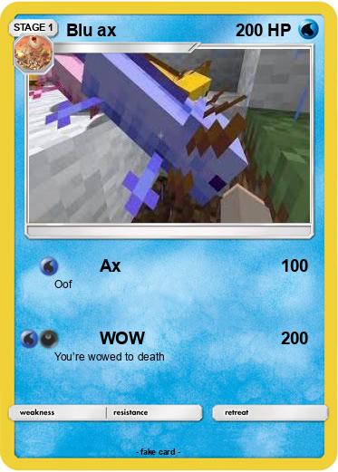 Pokemon Blu ax
