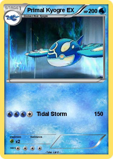Pokemon Primal Kyogre EX