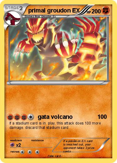 Pokemon primal groudon EX