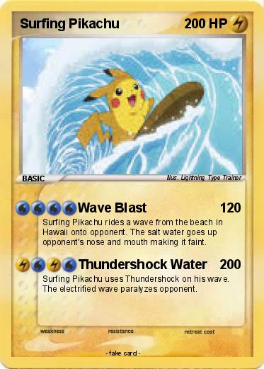 Pokemon Surfing Pikachu