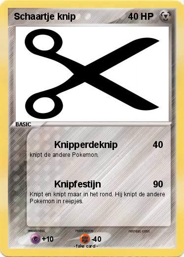 Pokemon Schaartje knip