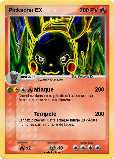 Pokemon Pickachu EX