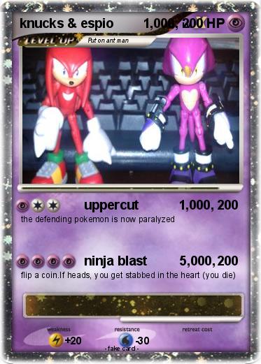 Pokemon knucks & espio        1,000,