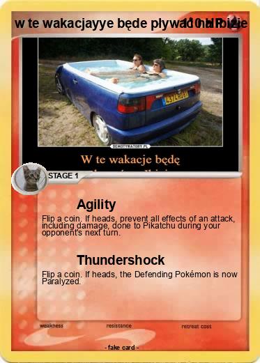 Pokemon w te wakacjayye będe pływać na ibizie