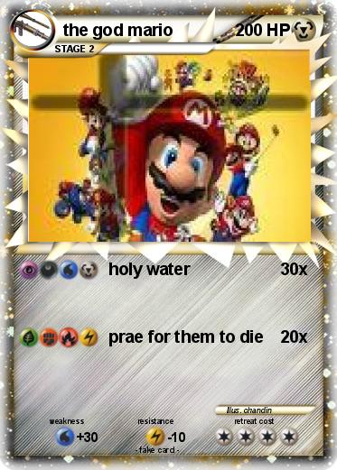 Pokemon the god mario