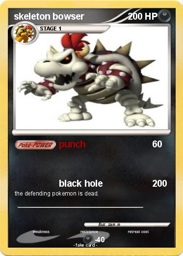 Pokemon skeleton bowser