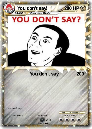 Pokemon You don't say!