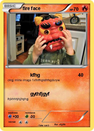Pokemon fire face
