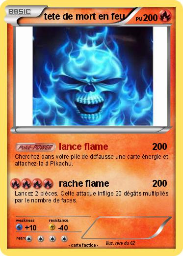 Pokemon tete de mort en feu