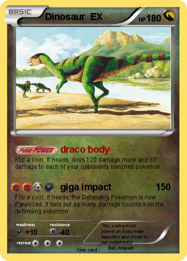 Pokemon Dinosaur  EX