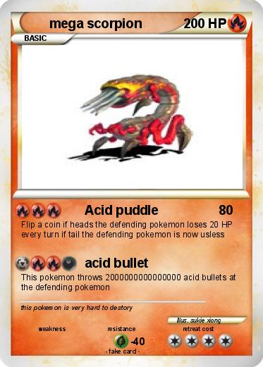 Pokemon mega scorpion