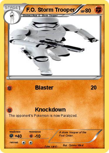 Pokemon F.O. Storm Trooper