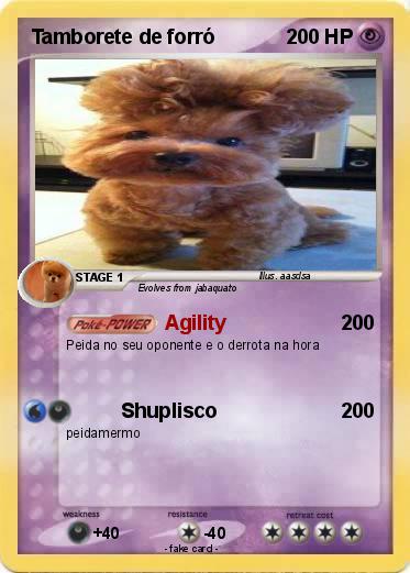 Pokemon Tamborete de forró