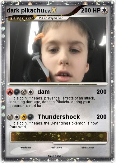 Pokemon dark pikachu