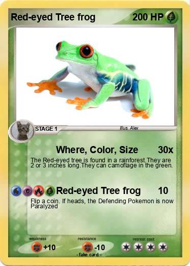 Pokemon Red-eyed Tree frog