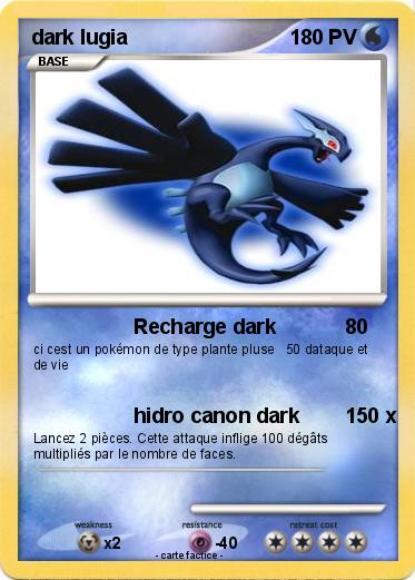 Pokemon dark lugia