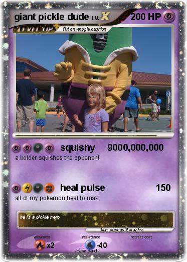 Pokemon giant pickle dude
