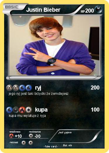 Pokemon Justin Bieber