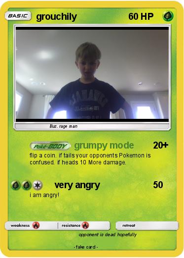 Pokemon grouchily