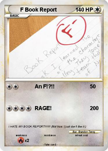 Pokemon F Book Report