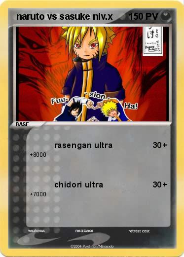 Pokemon  naruto vs sasuke niv.x
