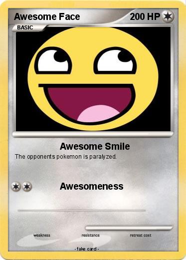 Pokemon Awesome Face