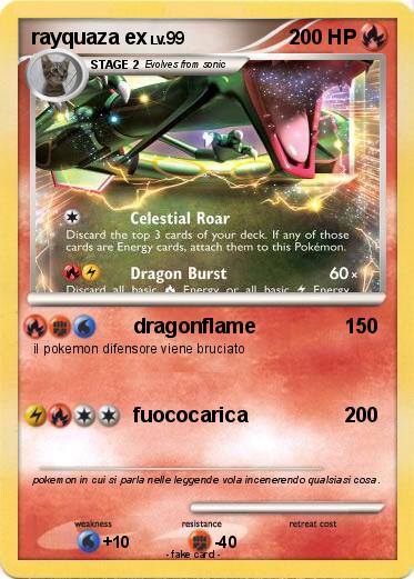 Pokemon rayquaza ex