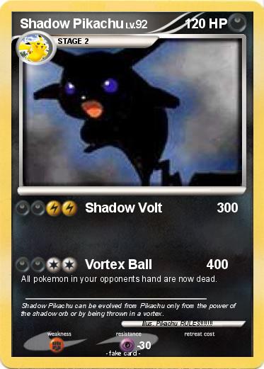 Pokemon Shadow Pikachu