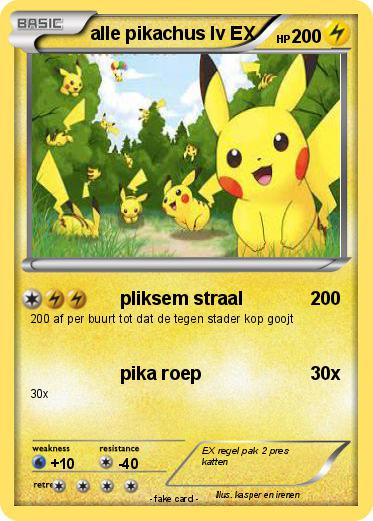 Pokemon alle pikachus lv EX