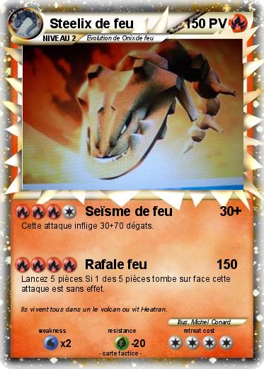 Pokemon Steelix de feu