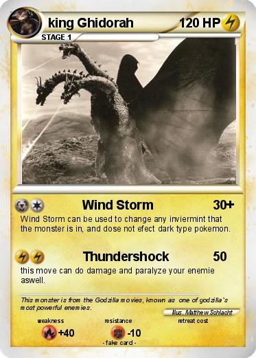Pokemon king Ghidorah